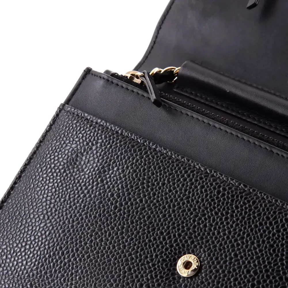 Chanel Timeless Wallet On Chain Caviar #245020C23B - Picture 7 of 8